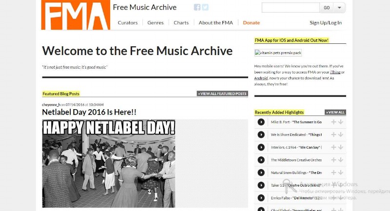 The Free Music Archive is a vast repository of music in the public domain and creative commons, representing an enormous vault of musical recordings in different genres, times and cultures.