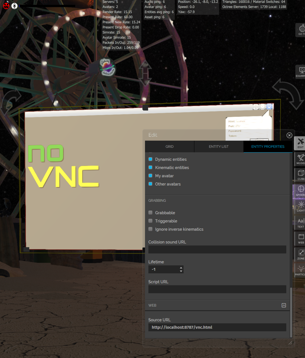 VNC in VR: Synchronized Virtual Desktops